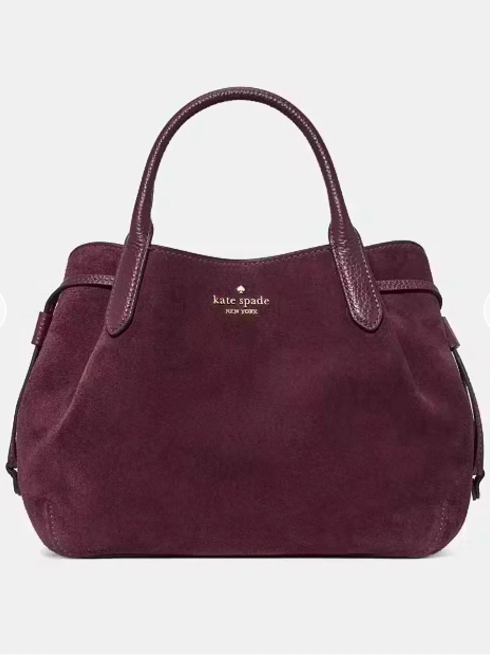 NWT Kate Spade Dumpling Suede Satchel